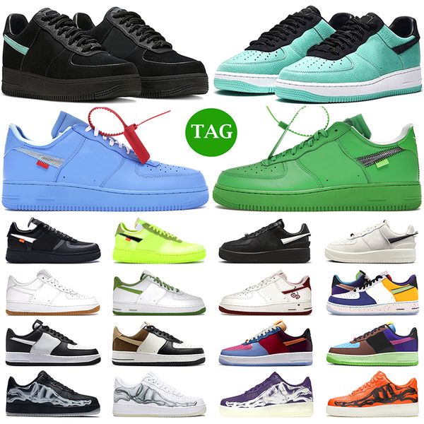 

designer men women one casual shoes 1 skate low sneakers white gum panda mocha university blue pink prime pine green mens trainers outdoor s, Black