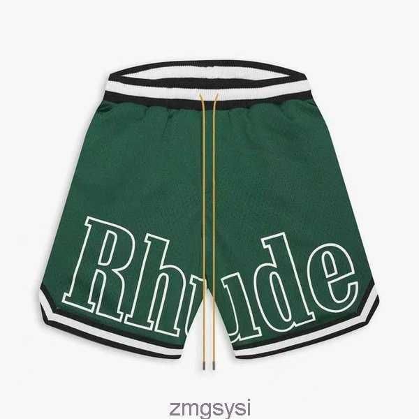 

shorts mesh rhude fashion men mens women casual reflective skateboard hip hop beach rhude pocket white border short asian size 0cl1, White;black