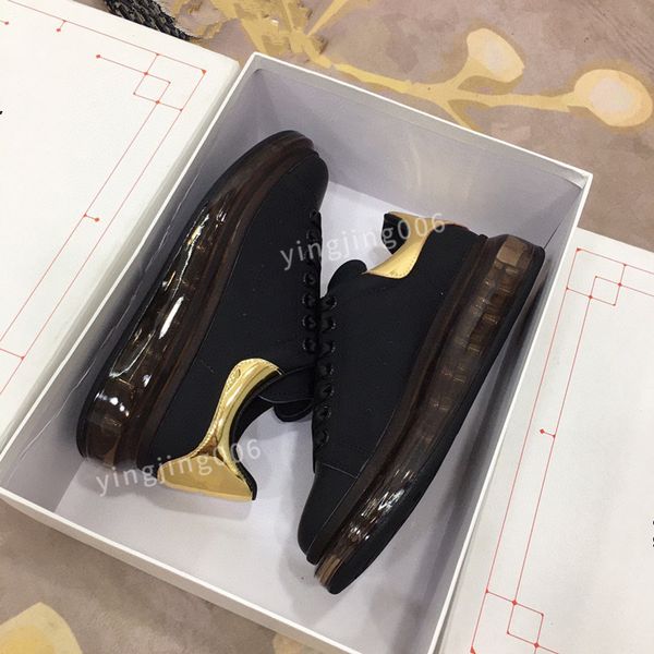 

new quality designer men sneaker casual shoes leather sneakers embroidered stripes white shoe flat platform walking sports trainers, Black