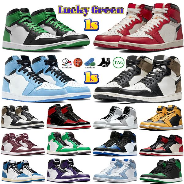 

designer mid high 1s shoes jumpman 1 split space jam phantom men spider basketball sports washed pink green dark mocha university blue sneak