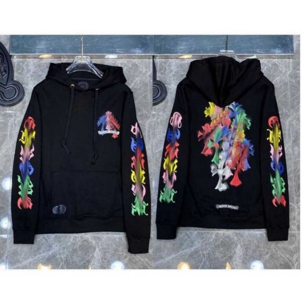 

luxury jackets designer zipper heart horseshoe cross print brand ch women chromes coat casual pullover loose sweater jacket, Black