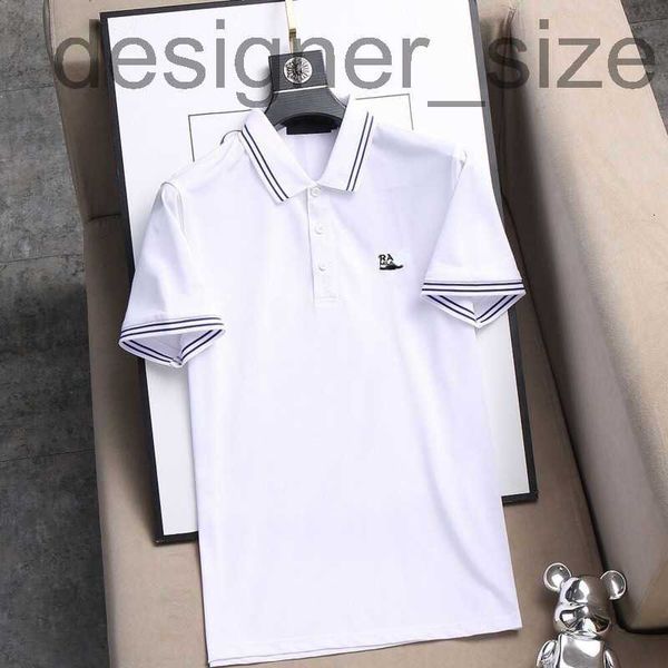 

men's polos designerdesigner olo shirt mens claic embroidered letters short sleeved contrast color ice silk water soft tshirt lael half, White;black