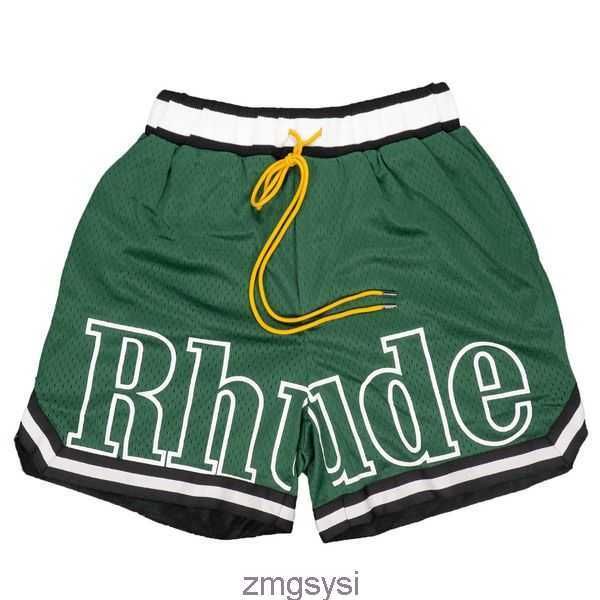 

fashion summer mens womens rhude shorts casual leathier knee length loose skateboard hip hop swim pants beach rhude pocket quality zipper sh, White;black