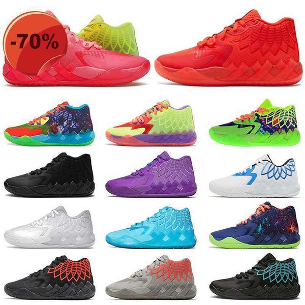 

ball lamelo shoe mb 01 rick and morty basketball shoes for men queen city galaxy unc white silver black blast not from here sports sneakers