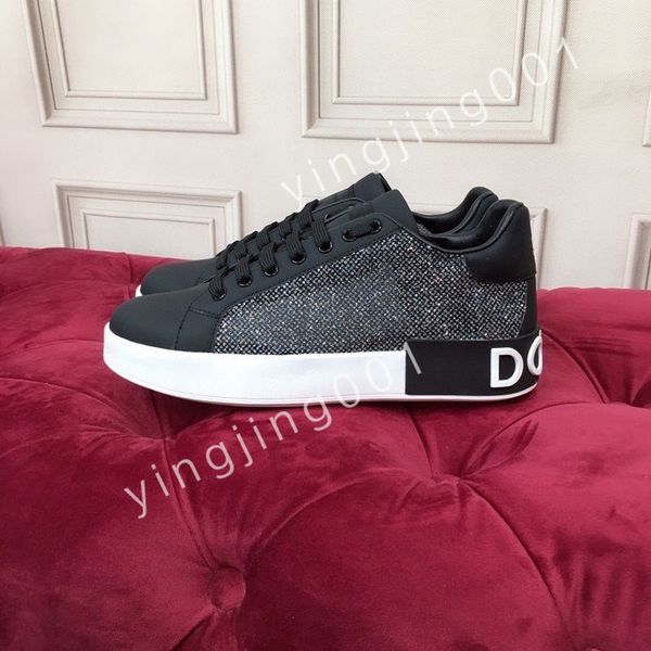 

new luxury fashion sneaker men causal shoes fashion woman leather lace up sneakers white black mens womens