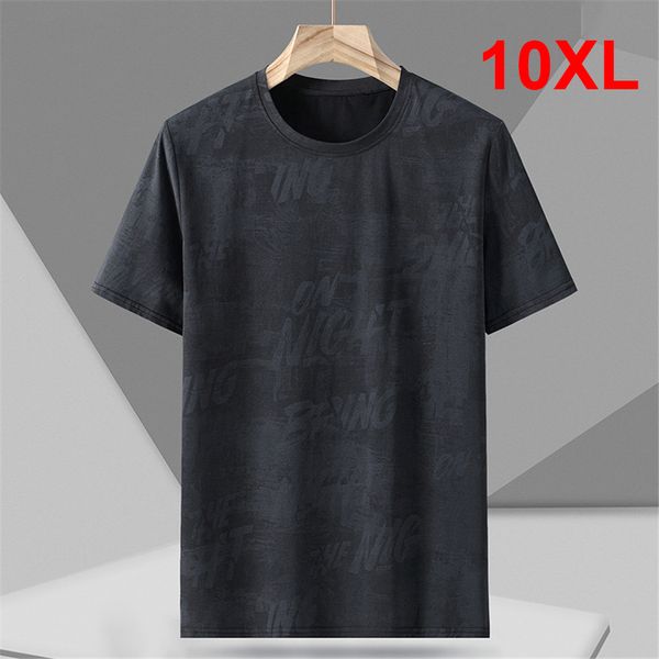 

men's t-shirts summer t-shirt men short sleeve t shirts plus size 10xl tees fashion casual tshirt male big size 10xl 230426, White;black