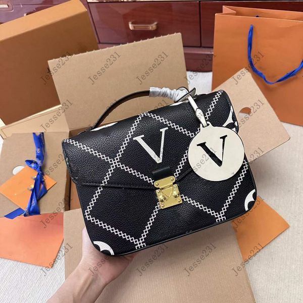

7a designer bags womens genuine leather metis shoulder bags embossing totes handbag purse crossbody bag bag handbags tote bag wallets with o