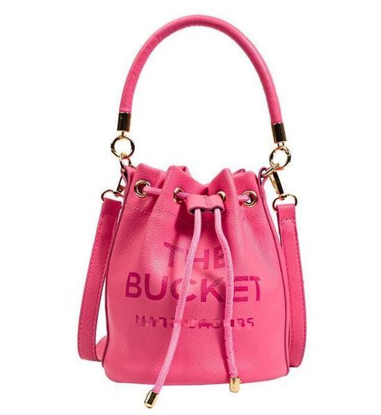 

luxury designer women's bags rich barrels real classic marc cannes modeling leather crossbody bucket bag wallets, Red;black
