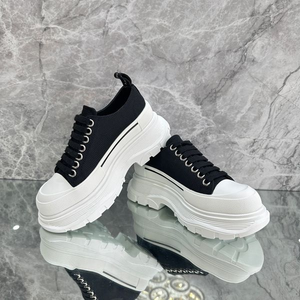 

designer sneakers gabardine nylon casual shoes brand wheel trainers luxury canvas sneaker fashion 0621, Black