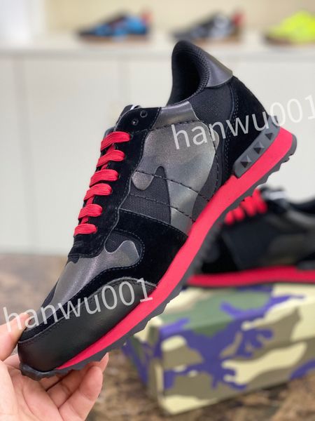 

luxury platform mens casual shoes women travel leather lace-uptrainers sneaker cowhide fashion woman shoe flat lady sneakers, Black