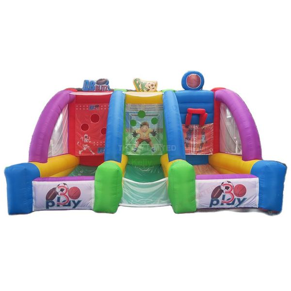 

outdoor activities 3 in 1 interactive inflatable toys accessories carnival sport games inflatable shooting stars basketball goal