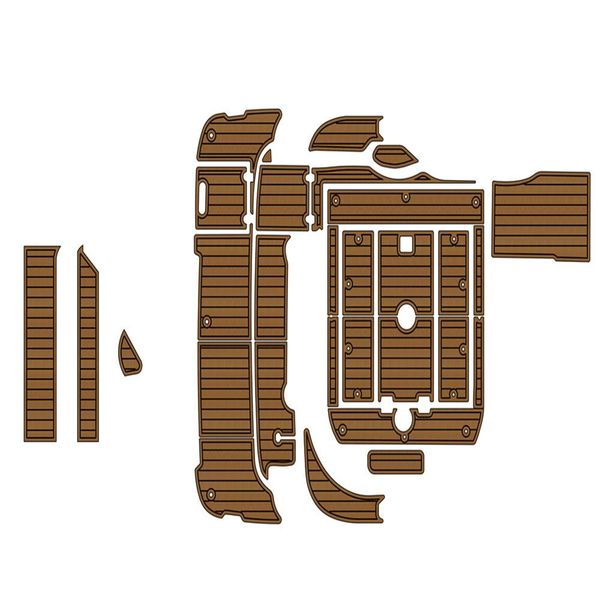 

2000 cruiser yachts 3075 express swim platform cockpit pad boat eva teak floor