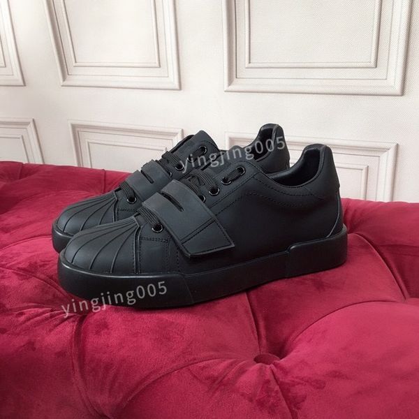 

2023new women casual shoes fashion genuine leather trainers sneakers runway platform wedges round lace up mens loafers, Black