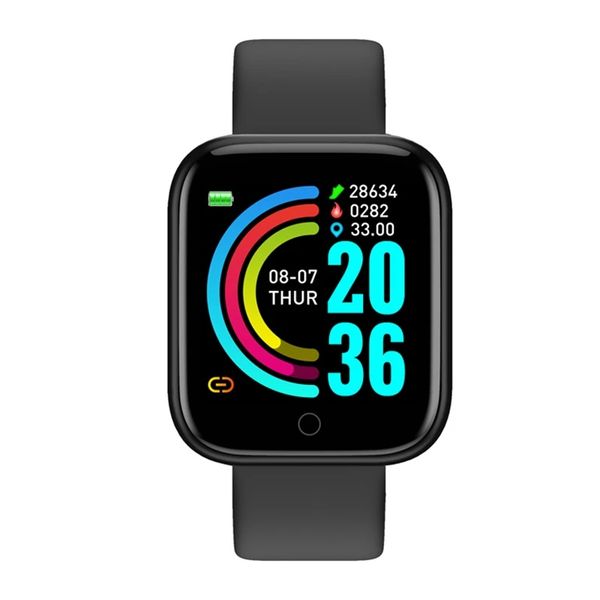 

d20 smart watch women men blood pressure sleep fitness message reminder sport 1.44 inch usb series electronic2023