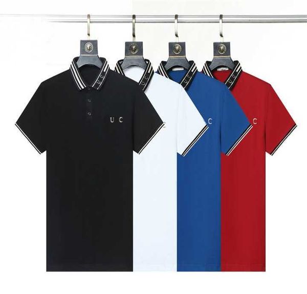 

23 designer polo shirts men luxury polos casual mens t shirt trapstar snake bee letter print embroidery fashion high street man tee size m-3, White;black