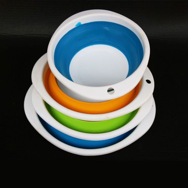 

bait basin portable folding silicone rubber soft rubber basin fishing accessories