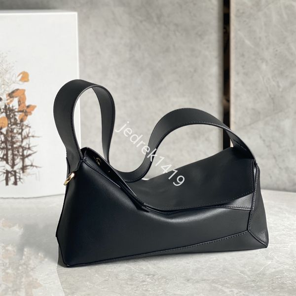 

10a geometry puzzle hobo bag soft cowhide underarm bags geometric modeling shoulder bag designer tourism luggage tote bag high-capacity mess