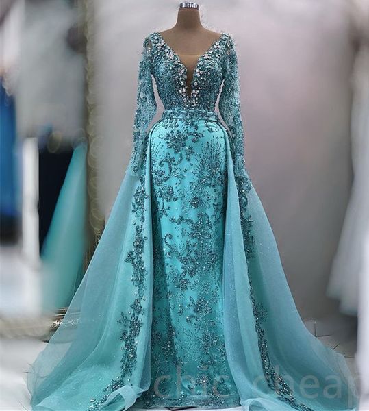 

2023 april aso ebi beaded crystals prom dress sequined lace mermaid evening formal party second reception birthday engagement gowns dress ro, Black