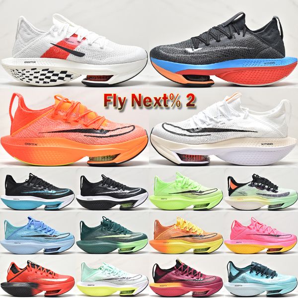 

alpha fly next% 2 running shoes for men women zoomx designer ekiden pack prototype total orange mint foam volt outdoor sneakers size 36-45