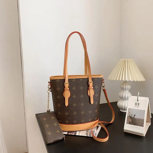 

mt classic neo noe bucket bags women brown monograms flowers leather crossbody handbag designer drawstring shoulder bag with zipped purse 20