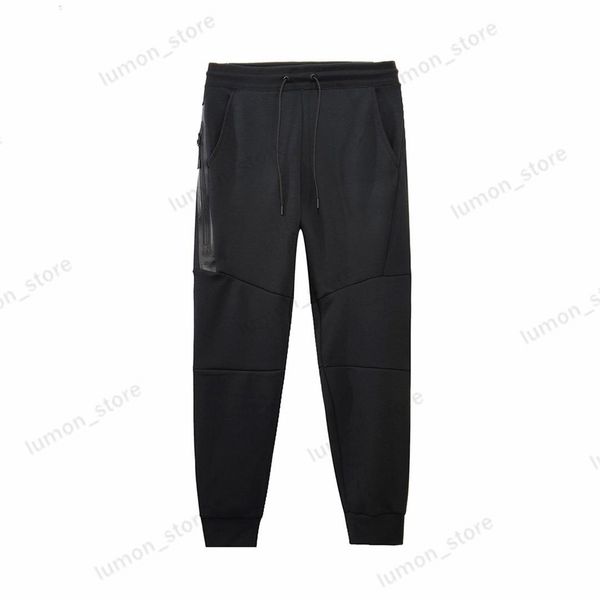 

tech men sportwear tech mens fleeces pants sweatpant designer space cotton sweatpants bottoms jogging camouflage running trouser tracksuit t, Black