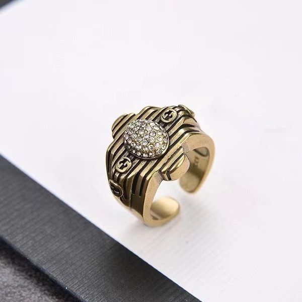 

rings gold dripping classic high-end classic diamond open ring, Silver