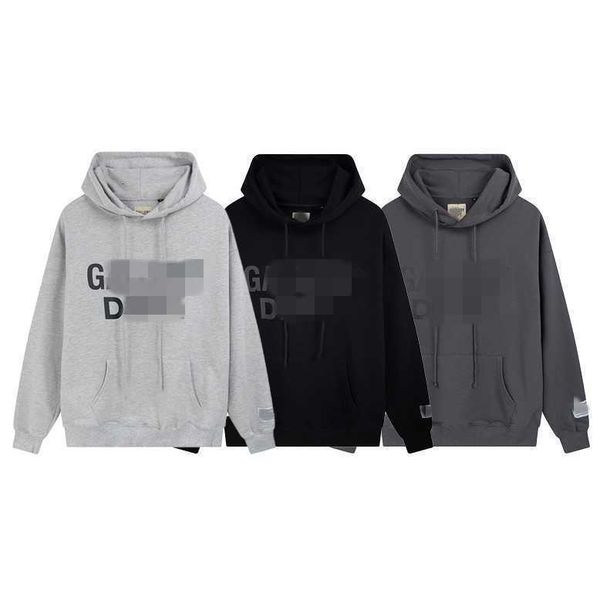 

men hoodie designer gall dep cotton hoodiy oversize casual leisure fashion classic print high street pure terry men's c16l, Black