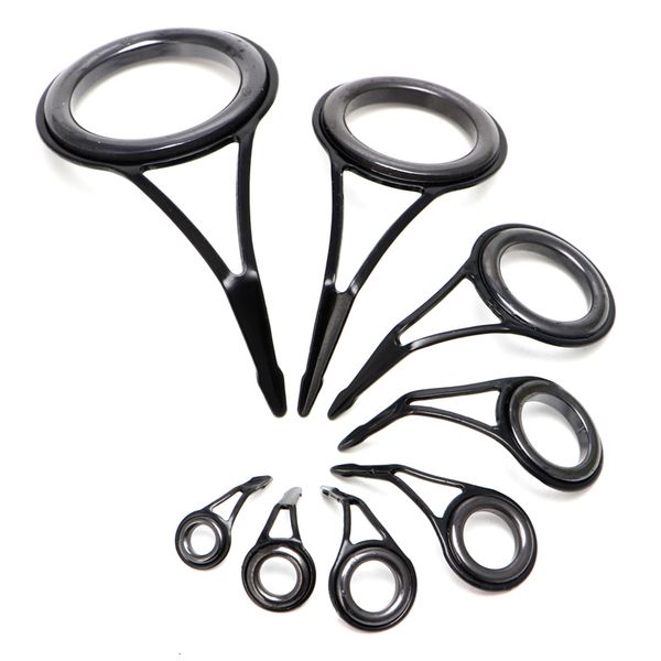 

boat fishing rods 8pcs 8 size rod guide tip ring circle pole repair kit set 230426