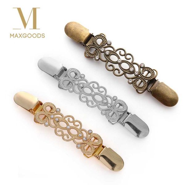 

pins brooches 1 pcs vintage cardigan clip for women sweater blouse shawl clips shirt collar retro duck clip clasps shawl brooch charm gift w, Gray