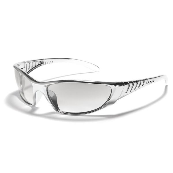 

silver sunglasses color hollowed out future sense of technology girls net red sunglasses women sunglasses trendy men, White;black