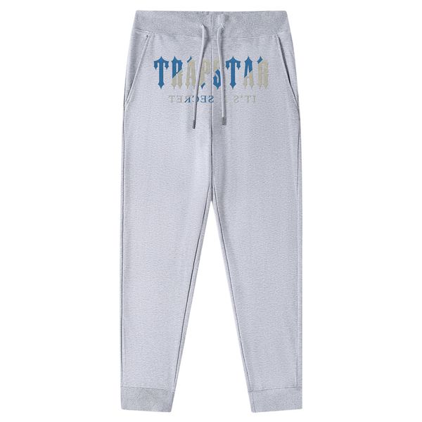 

2023 design trapstar men's pants rainbow gradient letter jogging tiger head embroidery long pants sports guard pants trousers, Black