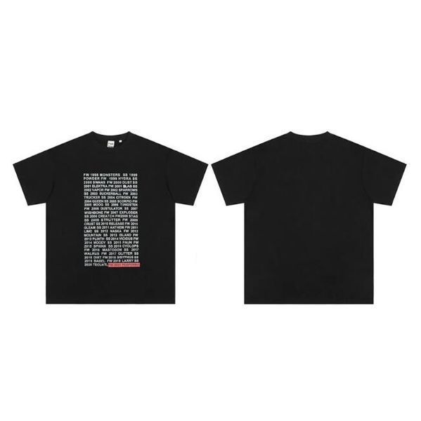 

2023ss men's tees summer printed cotton plus size t-shirt, Black;brown