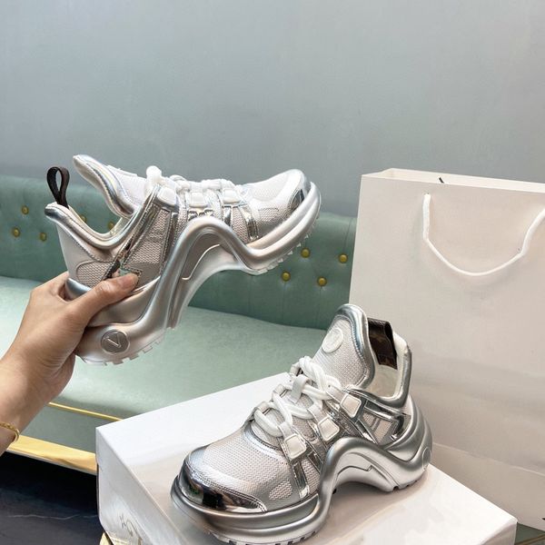 

shoes designer real luxury leather multicolor gradient technical sneakers women famous brand s318 006