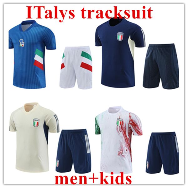 

23 24 s tracksuit survetement short sleeve training suit men and kids sets 22 23 24 man football tracksuits set, White;black