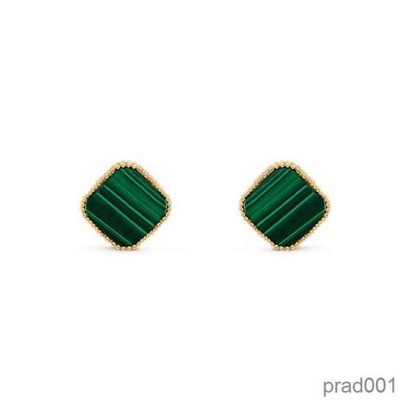 

glamour ladies clover earrings nail designer stud earring luxury jewelry for women fashion bangle titanium steel alloy designers earing mens, Golden;silver