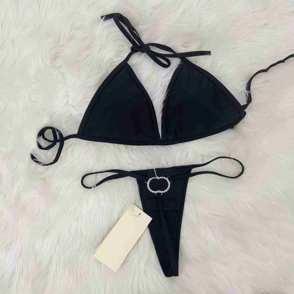 

designer swimwear bikini stylist brand bikinis women tback designer twopiece swimsuits floral classic letters swimwear beach luxury bathing, White;black