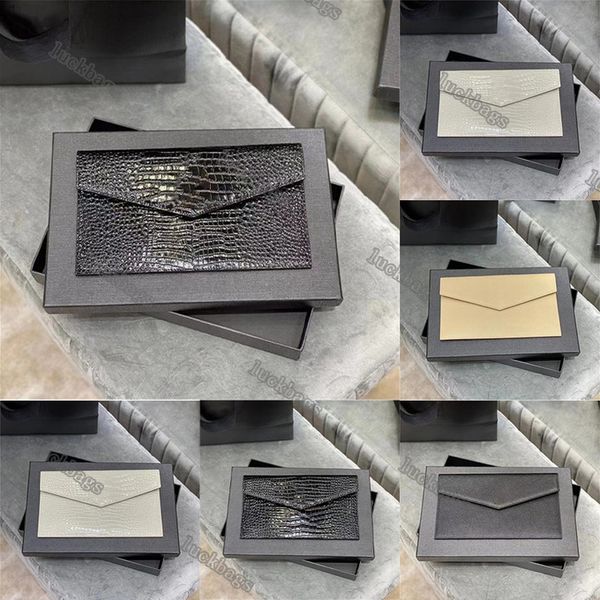 

uptown pouch bag crocodile embossed shiny designer women leather envelope clutch with flap magnetic closure grain de poudre leather classic