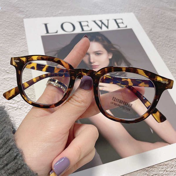 

Fashion Gentle monster cool sunglasses GM designer New Black Frame Anti Blue Light Glasses for Women Small Face Flat Mirror Male Students Literary Myopia Lens