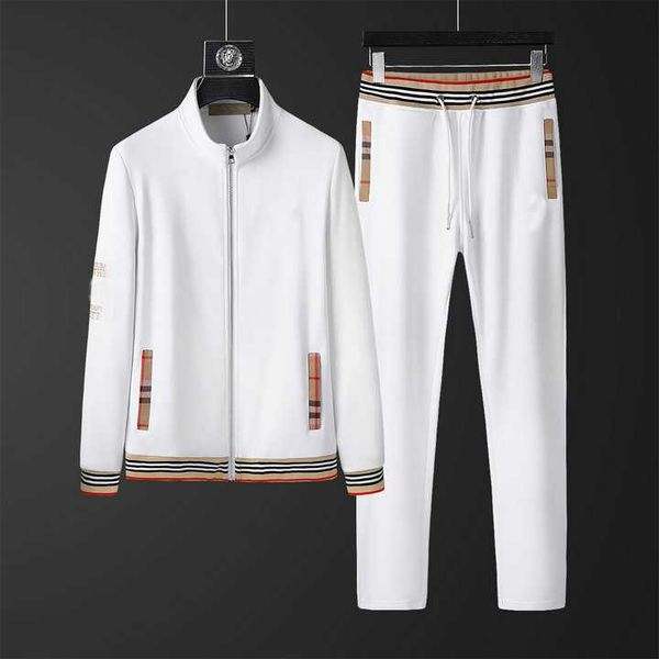 

23ss mens tracksuits sportswear winter jackets with tracksuit long sleeve casual jogger pants suit clothing 2-piece set asian size sweatshir, Gray