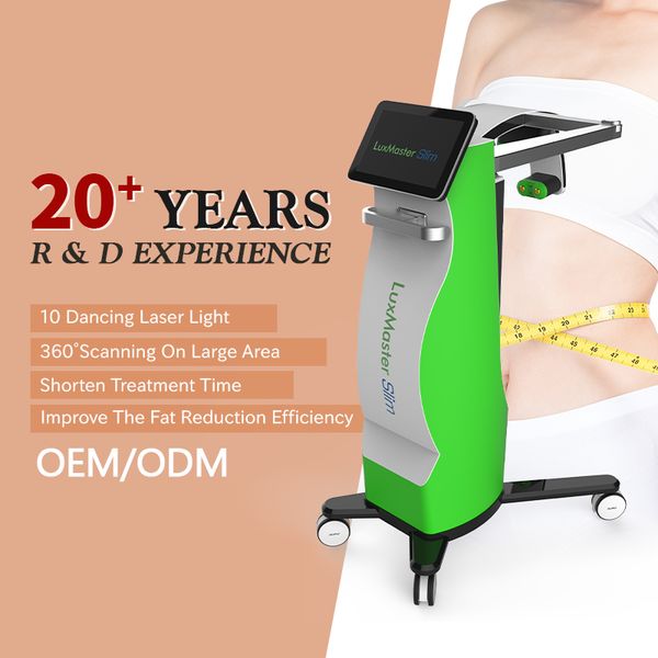 

no downtime 10d painless emerald cold laser therapy 532nm diode zerona laser fat reduction liposuction body sculpting fat dissolving lipo la, Black