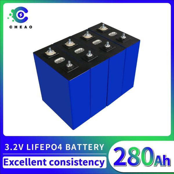 

4/16pcs 3.2v lifepo4 280ah battery low self-discharge lifepo4 batteries wide applications for solar wind energy eu us tax free