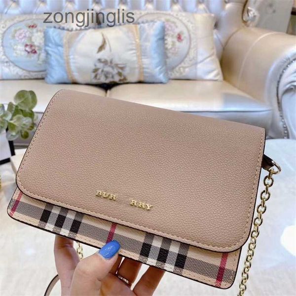 

handbags fashion hands outlet new new tote burbrerys 2023 bags designer style with cowhide fashion versatile lattice chain single shoulder m