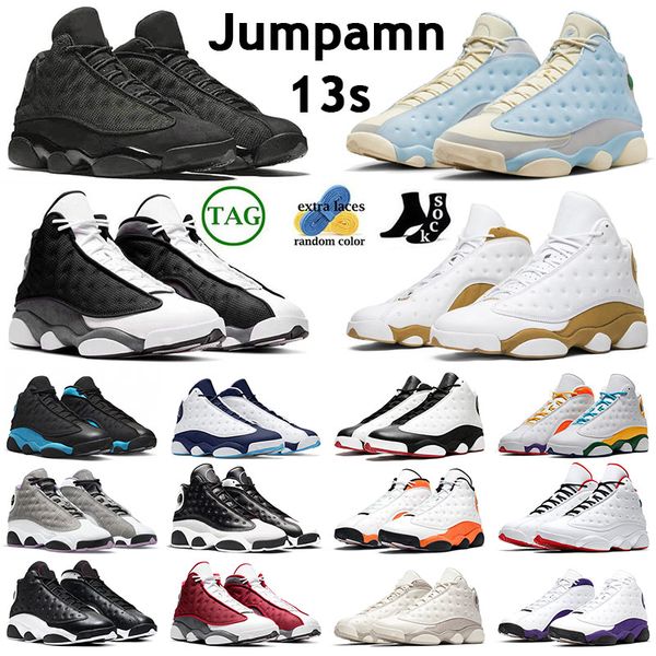 

2023 jumpman 13s mens womens basketball shoe black cat celestine blue french blue black flint wheat he got game hyper royal outdoor designer