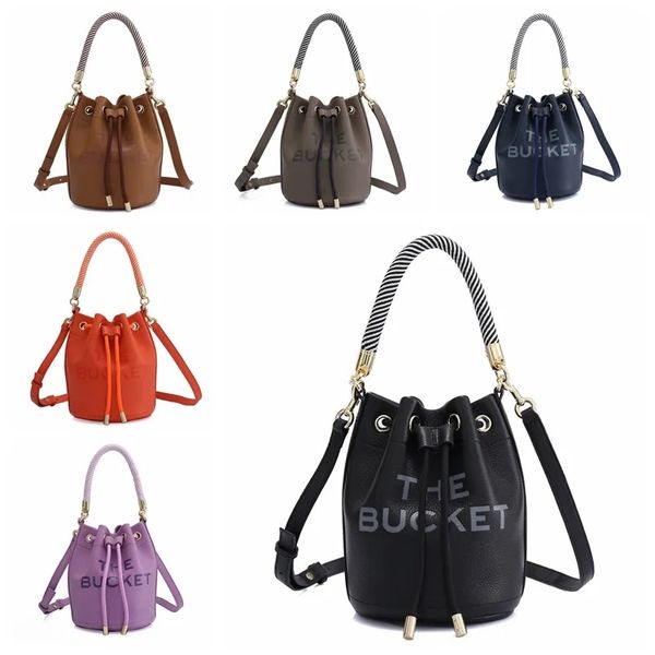 

fashion plush bucket bag designer letters women handbags lxuury faux fur shoulder crossbody bags casual small tote shopper purse