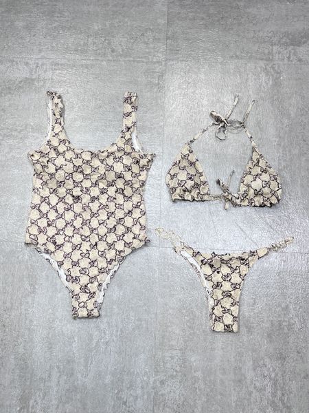 

summer designer fashion luxury swimwear g high-end brand temperament swimsuit womens bikini sets swimwear printed bathing suits beach wear s, White;black