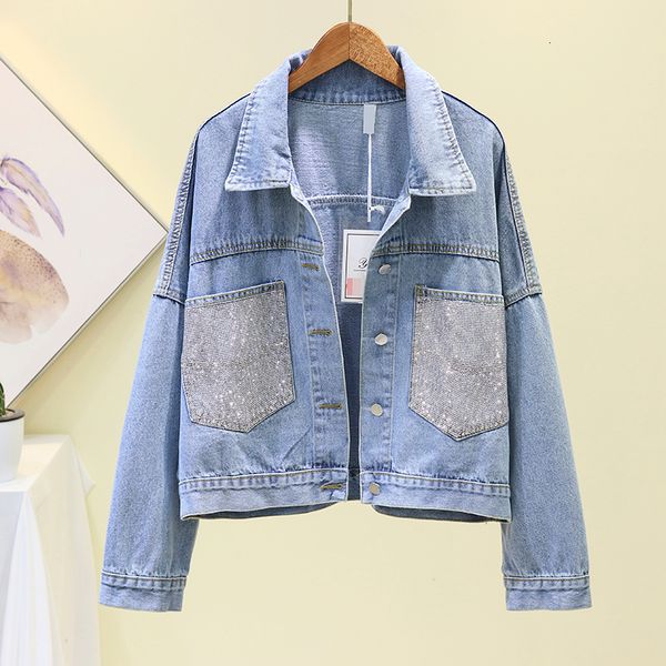 

women's jackets autumn denim jacket for women loose casual drilling jeans coats female outwear denim feminine chaqueta mujer coat 23042, Black;brown