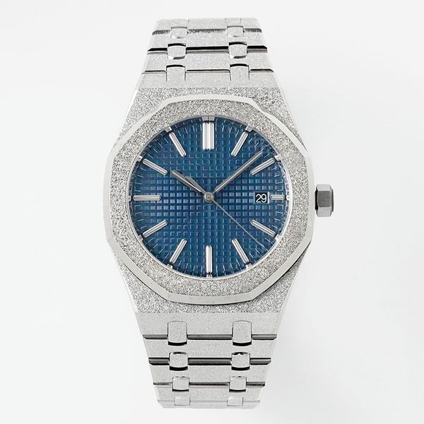 

diamond watches watch automatic mechanical movement men designer men wristwatch 41mm business wristwatches all stainless steel waterproof mo, Slivery;black