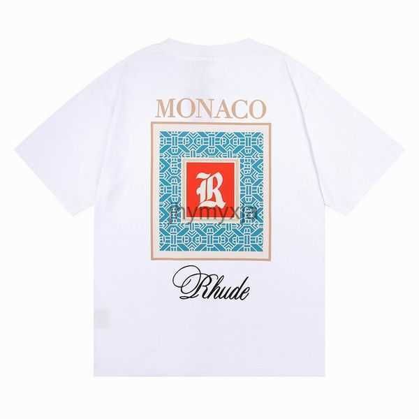 

rhude version mens t shirts summer t-shirt fashion designer casual cotton luxury clothing street shorts sleeves clothes 10 76s6 yfac, White;black