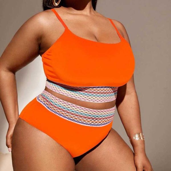 

split fat woman large swimwear women's triangle bikini swimwear