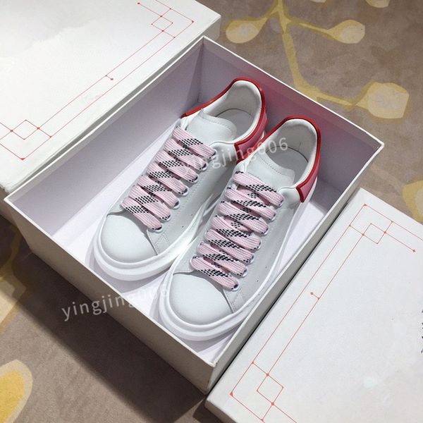 

mens women quality designer sneaker casual shoes leather sneakers embroidered stripes white shoes flat platform walking sports trainers, Black